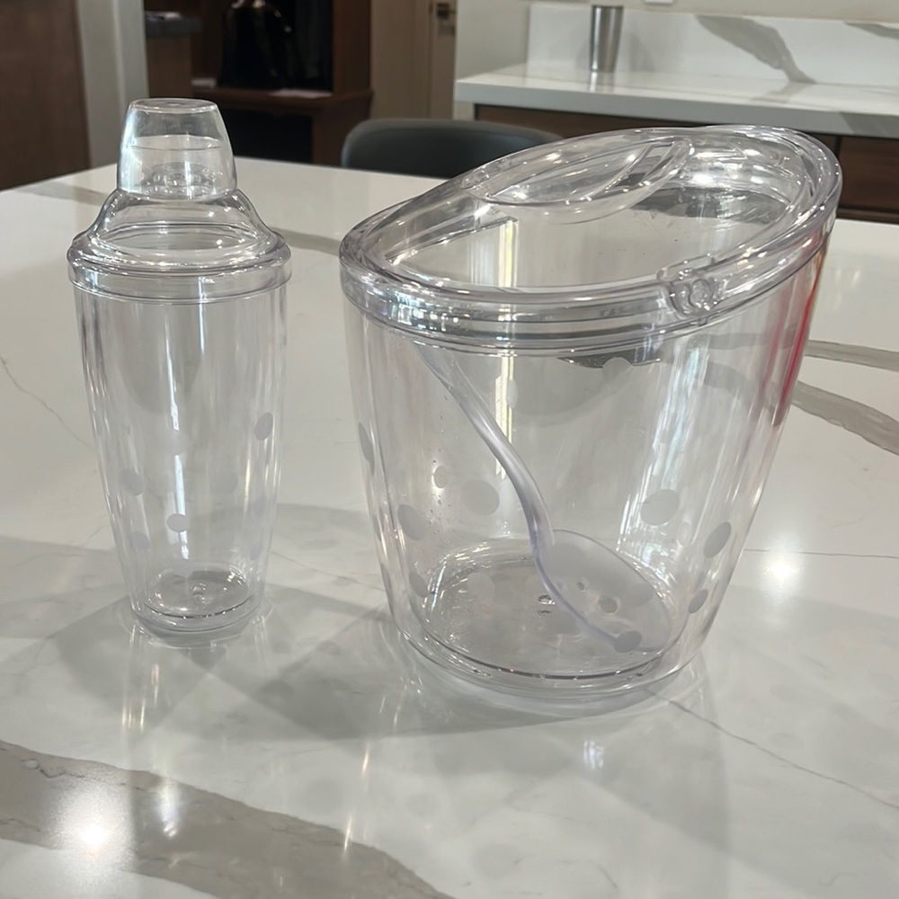 Pampered Chef Ice Bucket and cocktail shaker